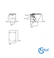 ASIENTO Y TAPA INODORO TONIC II IDEAL STANDARD MEDIDAS